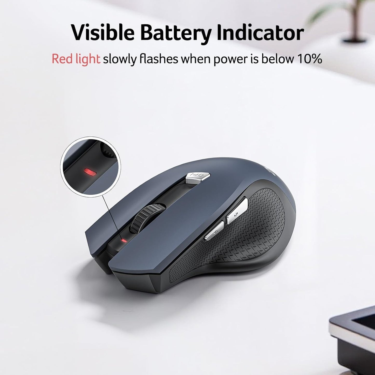 Acer OMR266 Wireless Ergonomic Mouse with 6 Buttons and 1600 DPI