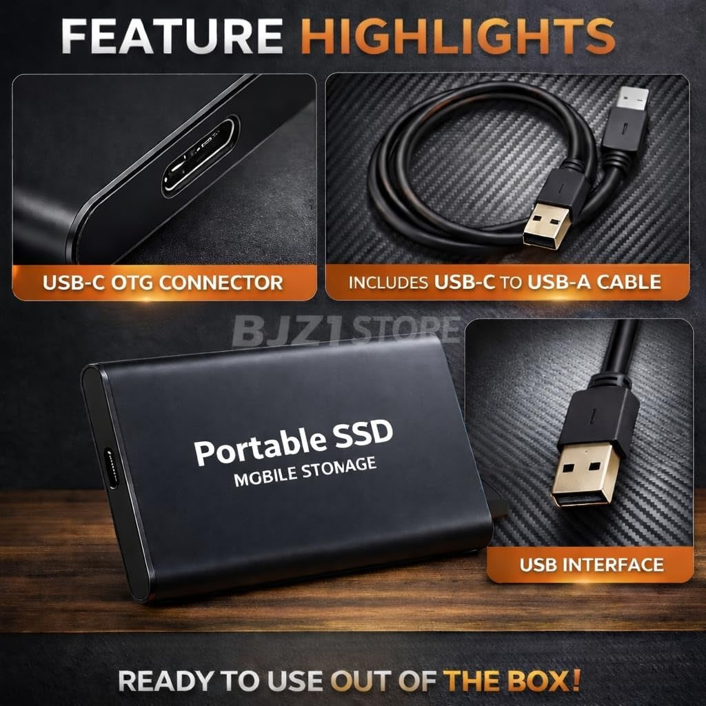 Buy 2TB Solid State Drive SSD for PC Laptop Black High-Capacity Storage...
