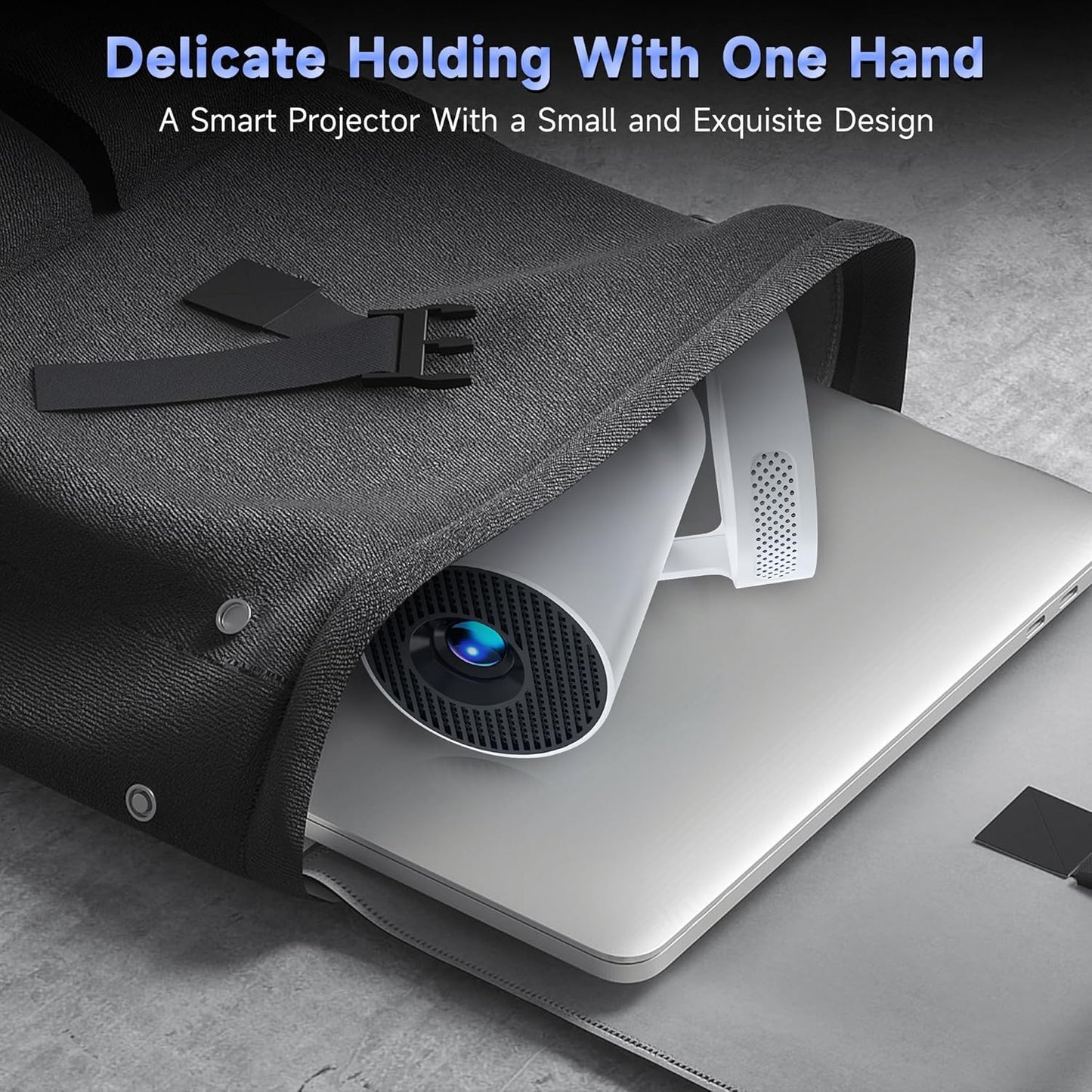 OROMVO Mini Projector 1080P 4K WiFi Bluetooth Home Theater