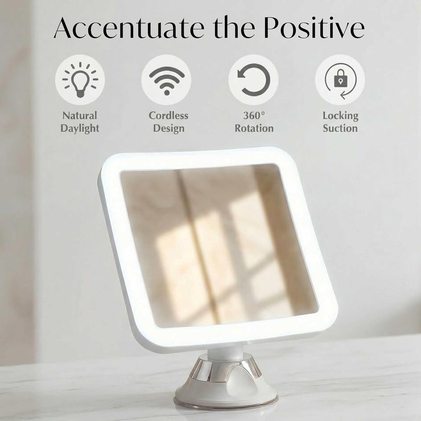 Fancii Lighted Magnifying Makeup Mirror with Natural Daylight LED