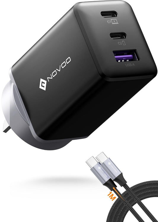 NOVOO 67W USB C Fast Charger with 1 PD Cable for MacBook Pro