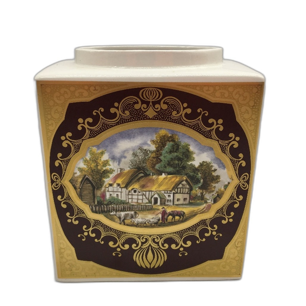 VINTAGE Royal Cauldon Bristol Ironstone Made For Twining Tea Cannister
