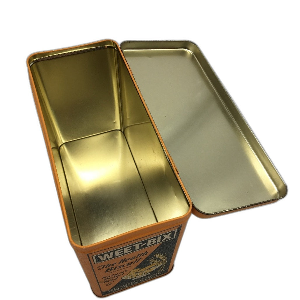 COLLECTABLE 1998 70 Year Anniversary Sanitarium Weetbix Tin & Empty Box Inside