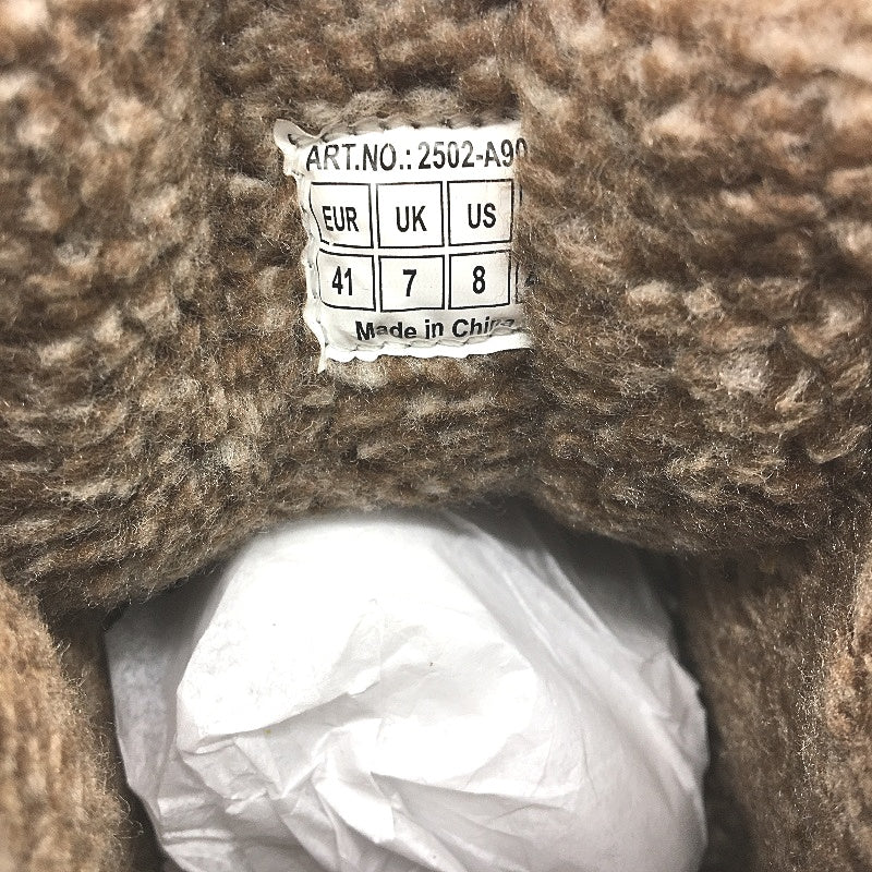 Arrigo Bello Brown Leather Look Fleece Lined Lace Up Boots Mens US 8 EU 41 NEW