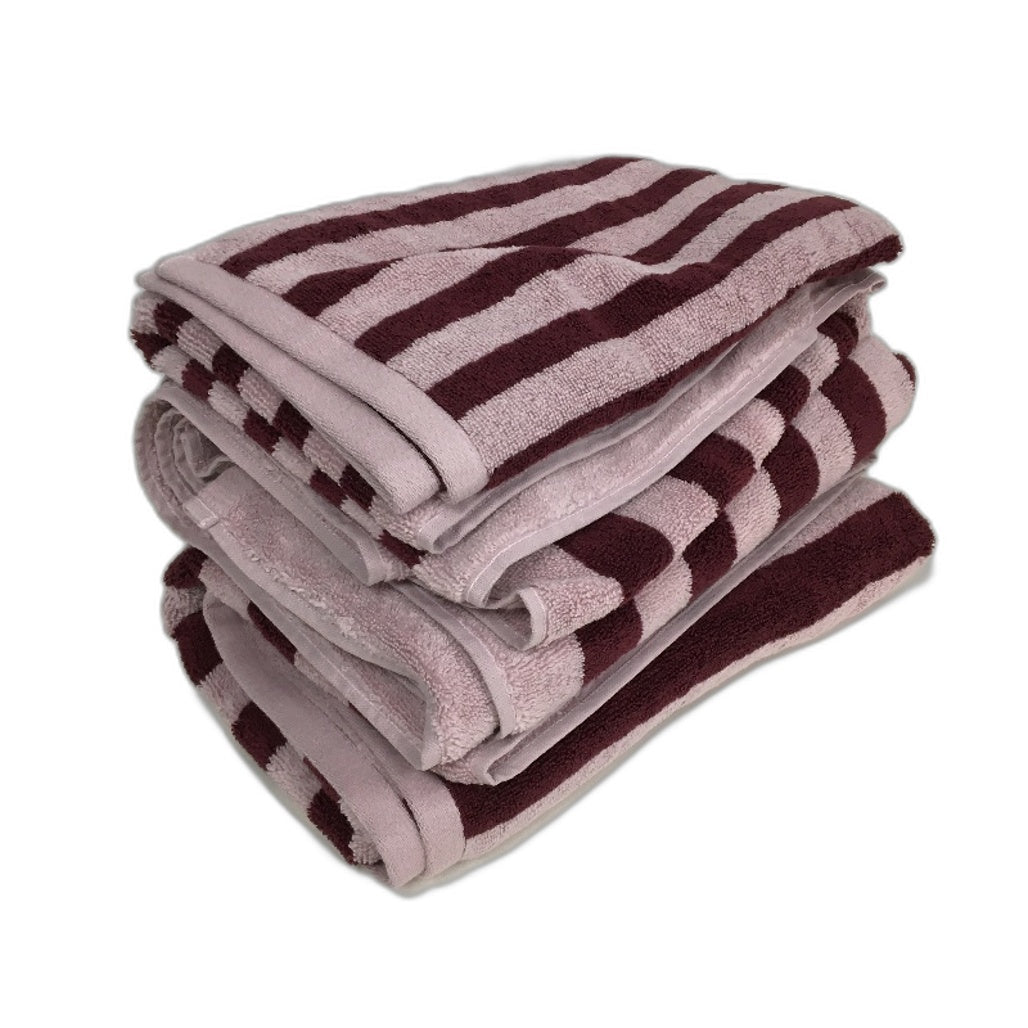 Target 100% Australian Cotton Rayne Pink Stripe 4 Pce Bath & Hand Towel Set NEW