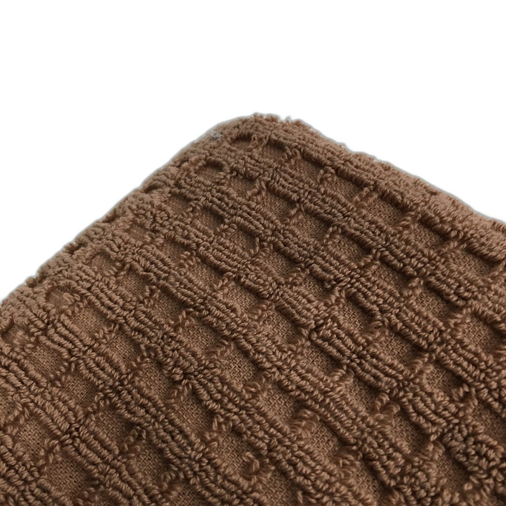 Target 100% Australian Cotton Mocha Brown Textured 2 Pce Bath Towel Set NEW