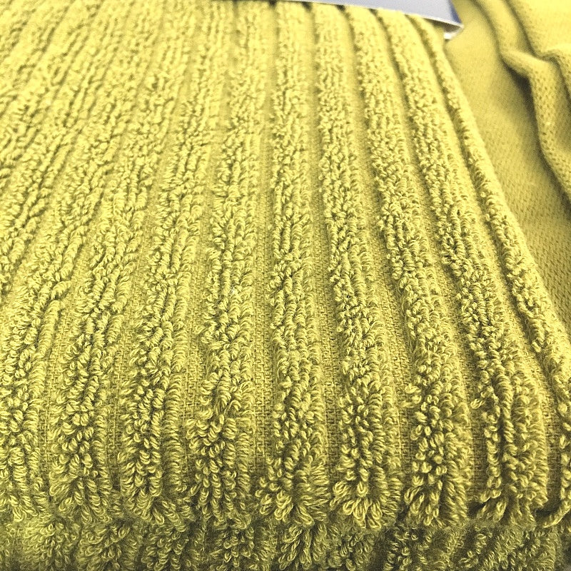 Target 100% Australian Cotton Avacado Green Textured Rib 3Pce Bath Towel Set NEW