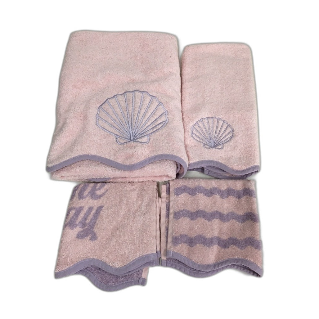 Target 5Pc Pink Kids Mermaid Cushion, Bath & Hand Towel & Face Washer Set NEW