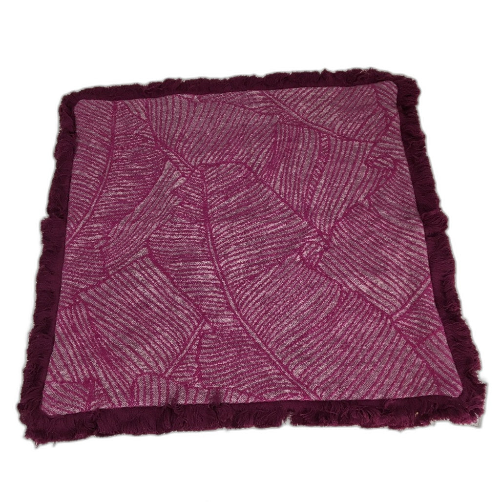 Target 3 Piece Banana Leaf Fringed 50cm Cushion Covers In Green Pink Mustard NEW