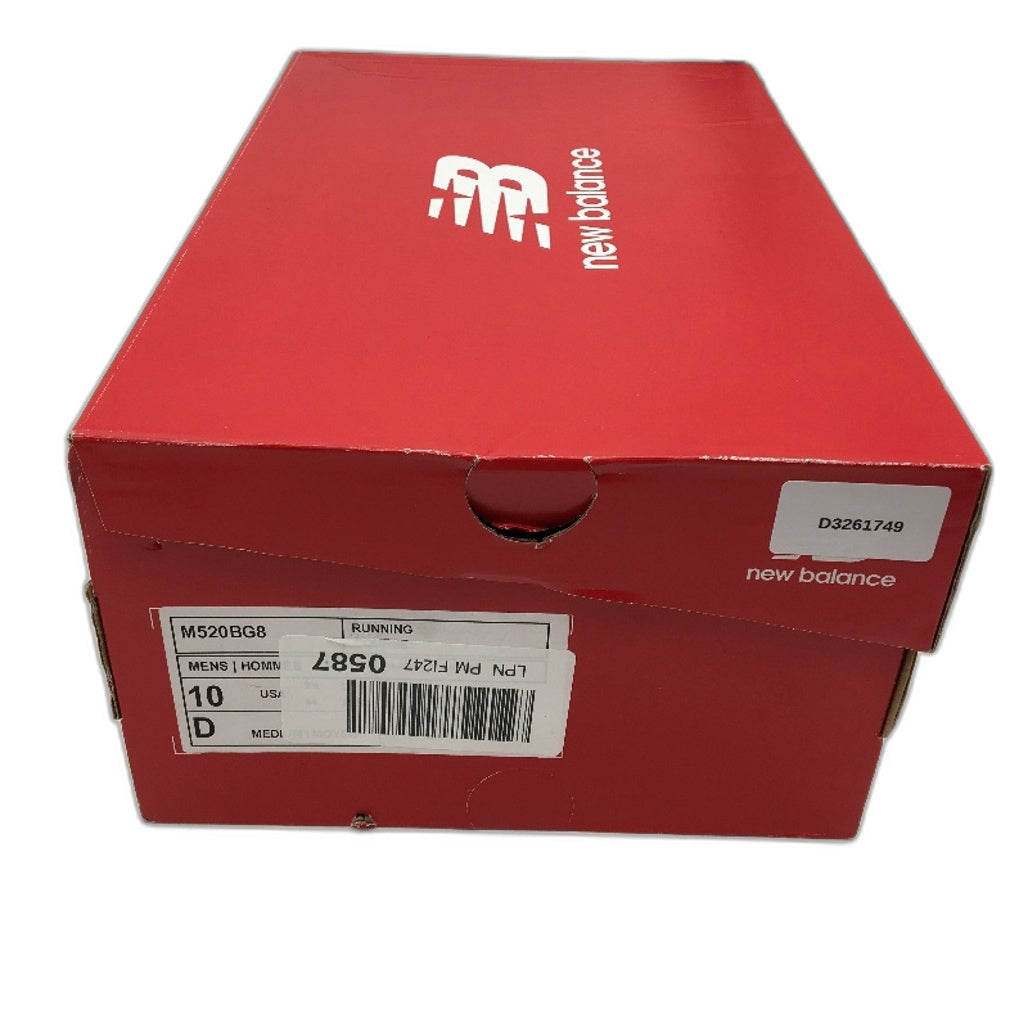 New Balance Black Mesh Neon Yellow M520BG8 Running Shoes Mens Size US 10 NEW