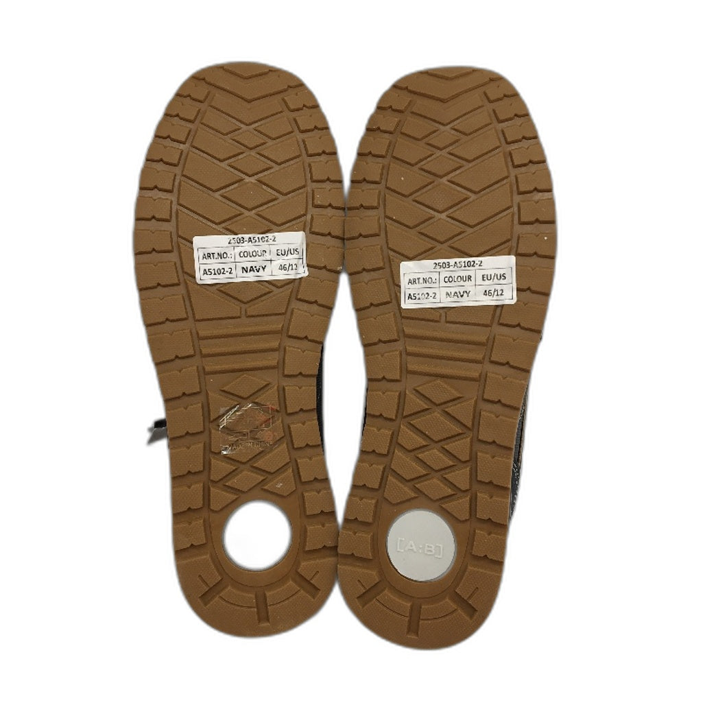 Arrigo Bello Breathable Walking Navy Zip Fashion Sneaker Shoes Mens Size 12 NEW