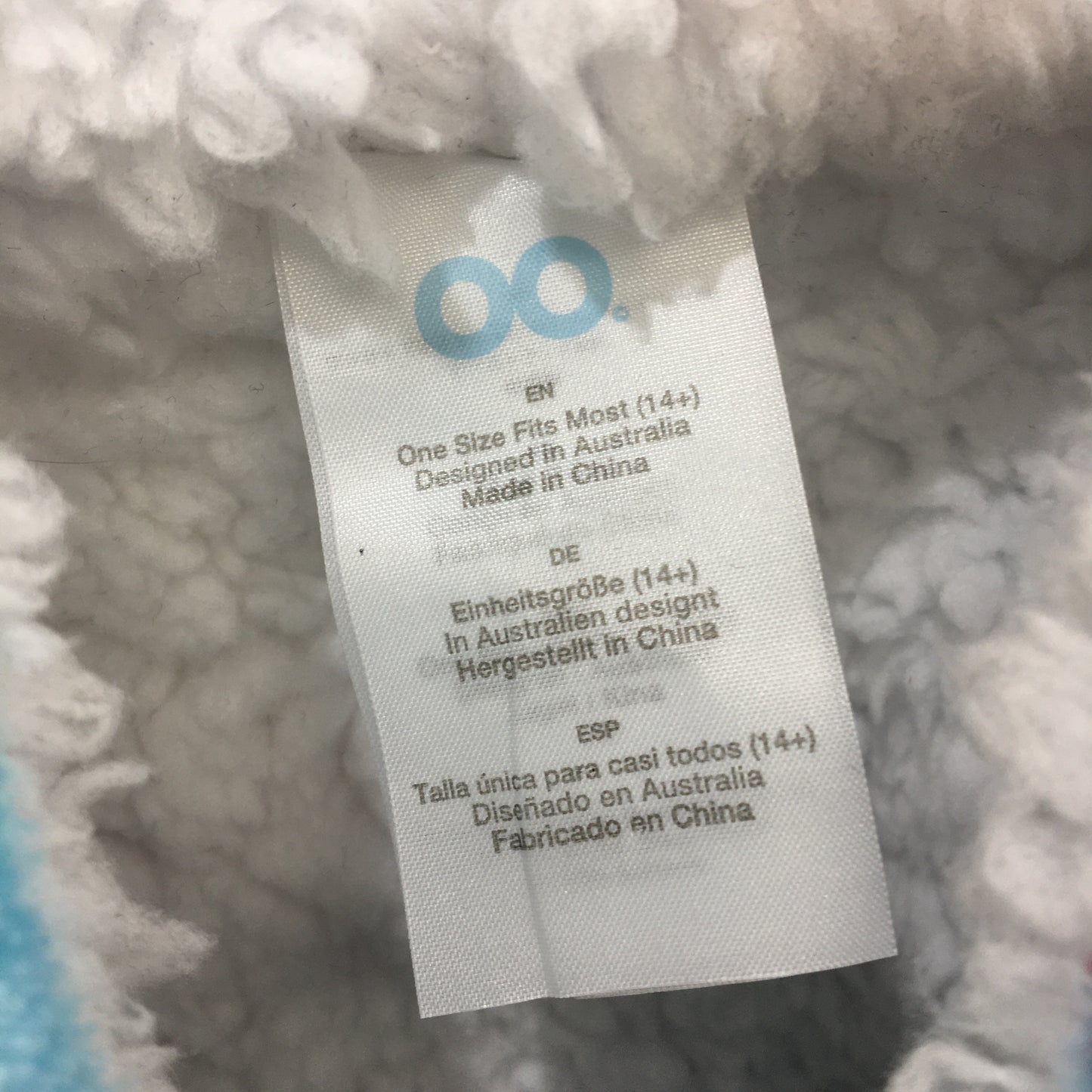 The Oodie Nuggets & Chips Might Blue Oversized Cozy Fleece Hoodie OSFM Adult