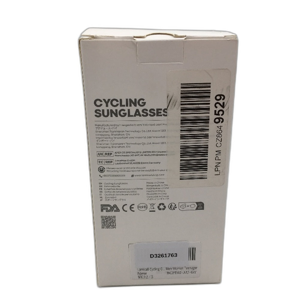 Lamicall Ultralight Polarized UV400 Protect Cycling Sunglasses in Blue Green NEW