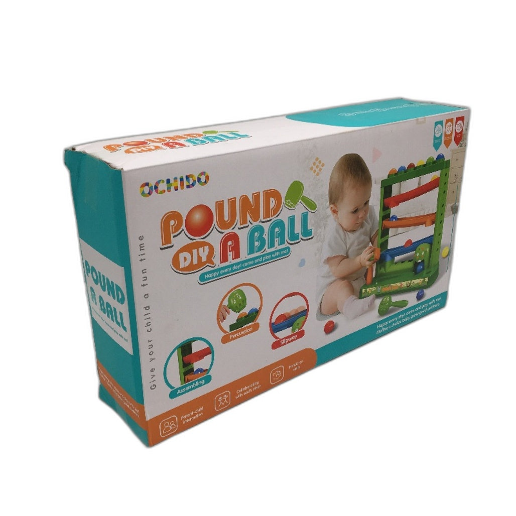 OCHIDO DIY Pound A Ball Rolling Slide Montessori Toys Ages 3 and Up NEW
