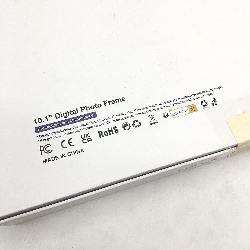 FotoCube 10.1 Inch Touchscreen Digital Photo Black Frame with App NEW