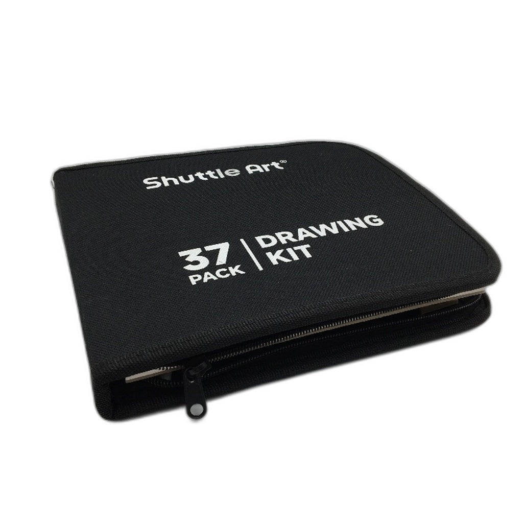 Shuttle Art 37 Pack All in 1 Sketching Drawing Kit with Carrying Case DEMO