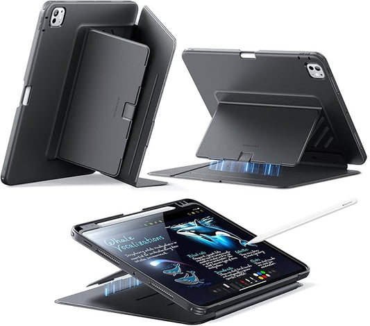 ESR 11 Inch iPad Pro 5th Gen M4 2024 Vertical Stand Cover Case in Black NEW