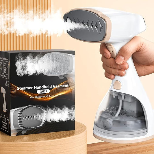 QH09 300ml 1500W Handheld Garment Steamer with Lint and Fabric Brush NEW