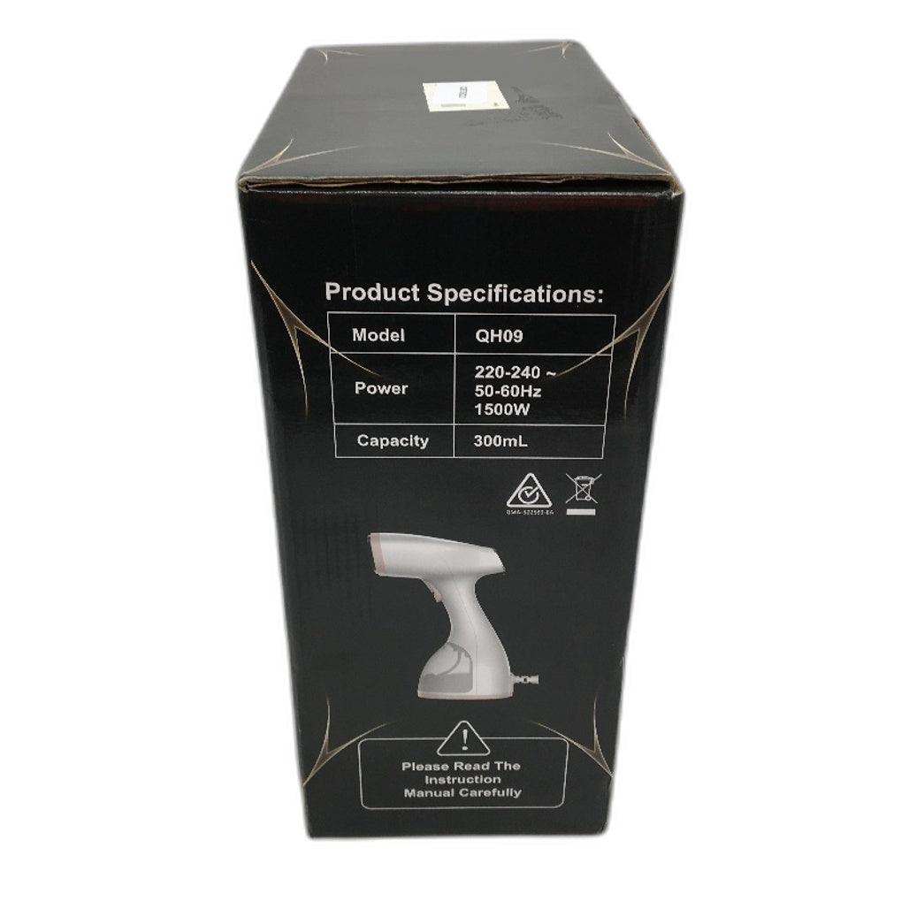 QH09 300ml 1500W Handheld Garment Steamer with Lint and Fabric Brush NEW