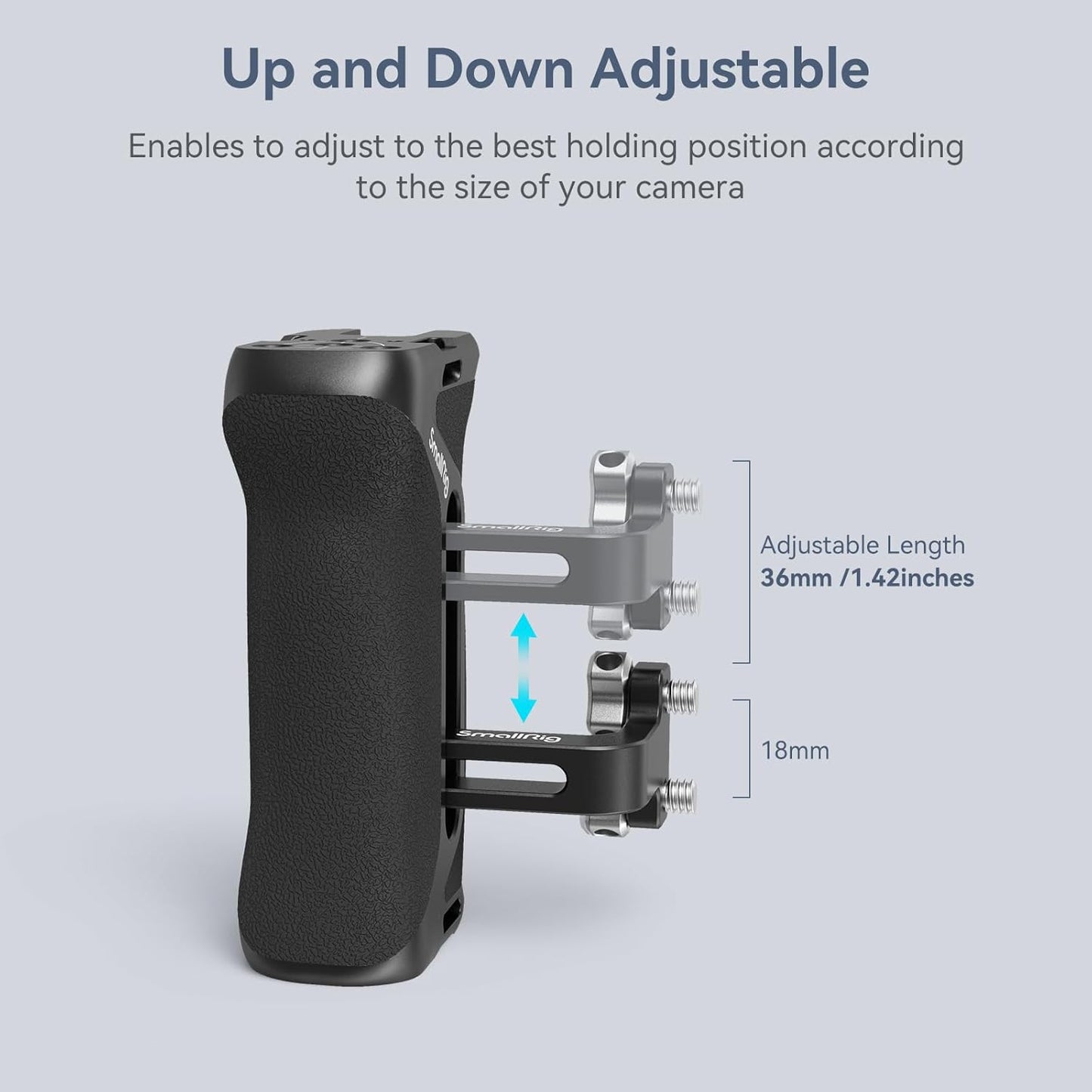 SmallRig 4015 Aluminum Side Handle with 1/4 Inch -20 Screw for Camera Cages NEW