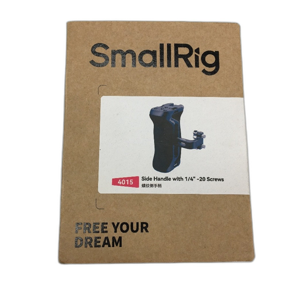 SmallRig 4015 Aluminum Side Handle with 1/4 Inch -20 Screw for Camera Cages NEW