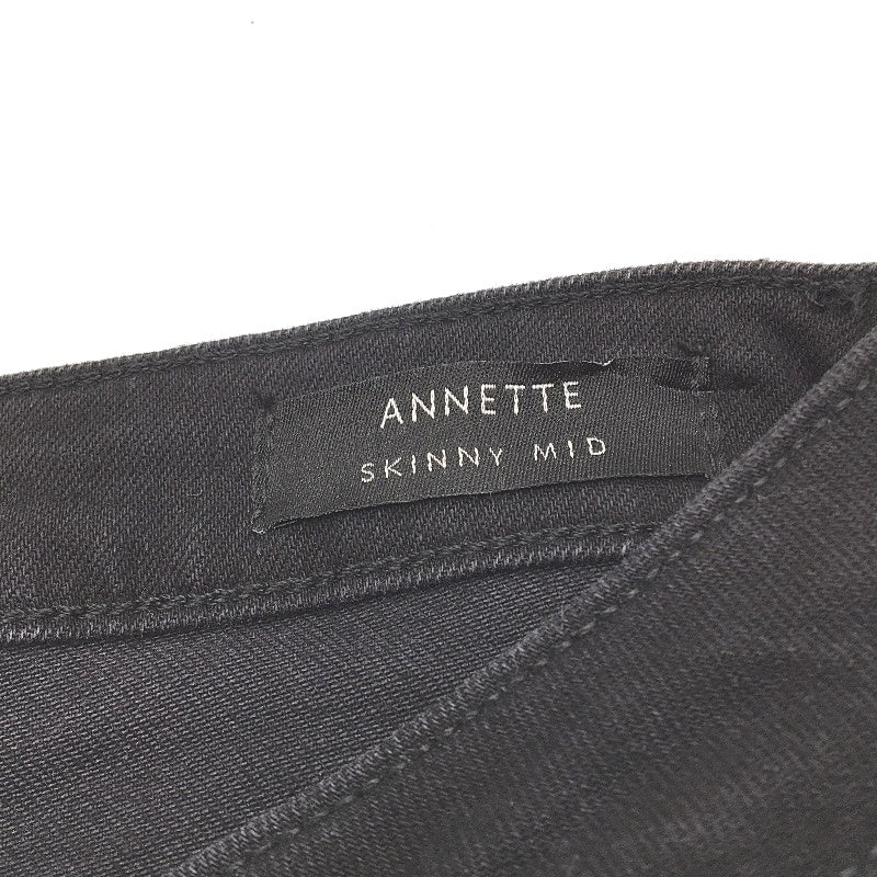 Guess Annette Skinny Slim Tapered Black Mid Rise Jeans Ladies Size EU 44 NEW