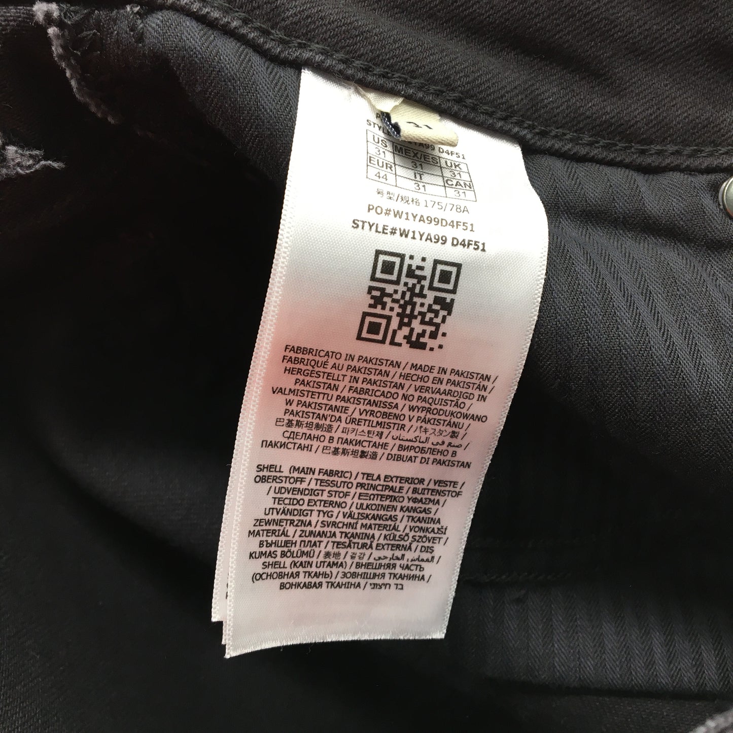 Guess Annette Skinny Slim Tapered Black Mid Rise Jeans Ladies Size EU 44 NEW