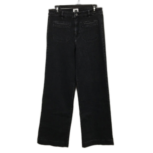 Just Jeans Originals Sky High Wide Leg Black Denim Jeans Ladies Size AU 10 NEW