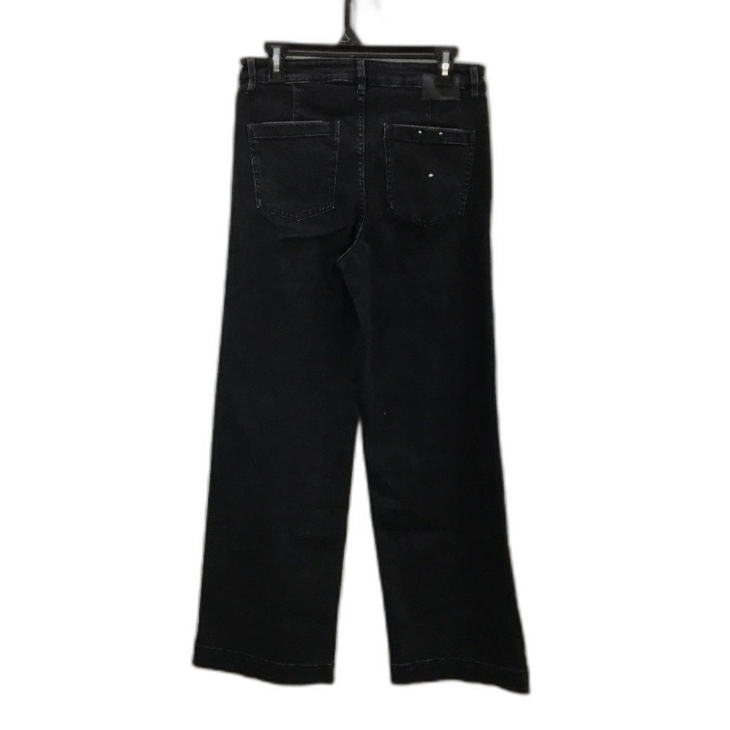 Just Jeans Originals Sky High Wide Leg Black Denim Jeans Ladies Size AU 10 NEW