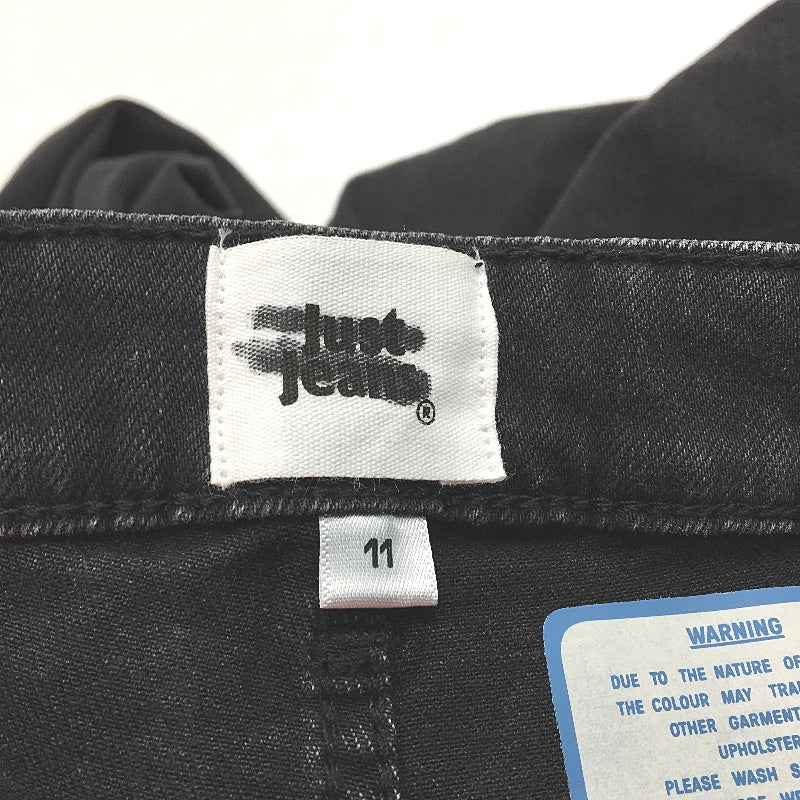 Just Jeans Originals Sky High Wide Leg Black Denim Jeans Ladies Size AU 11 NEW