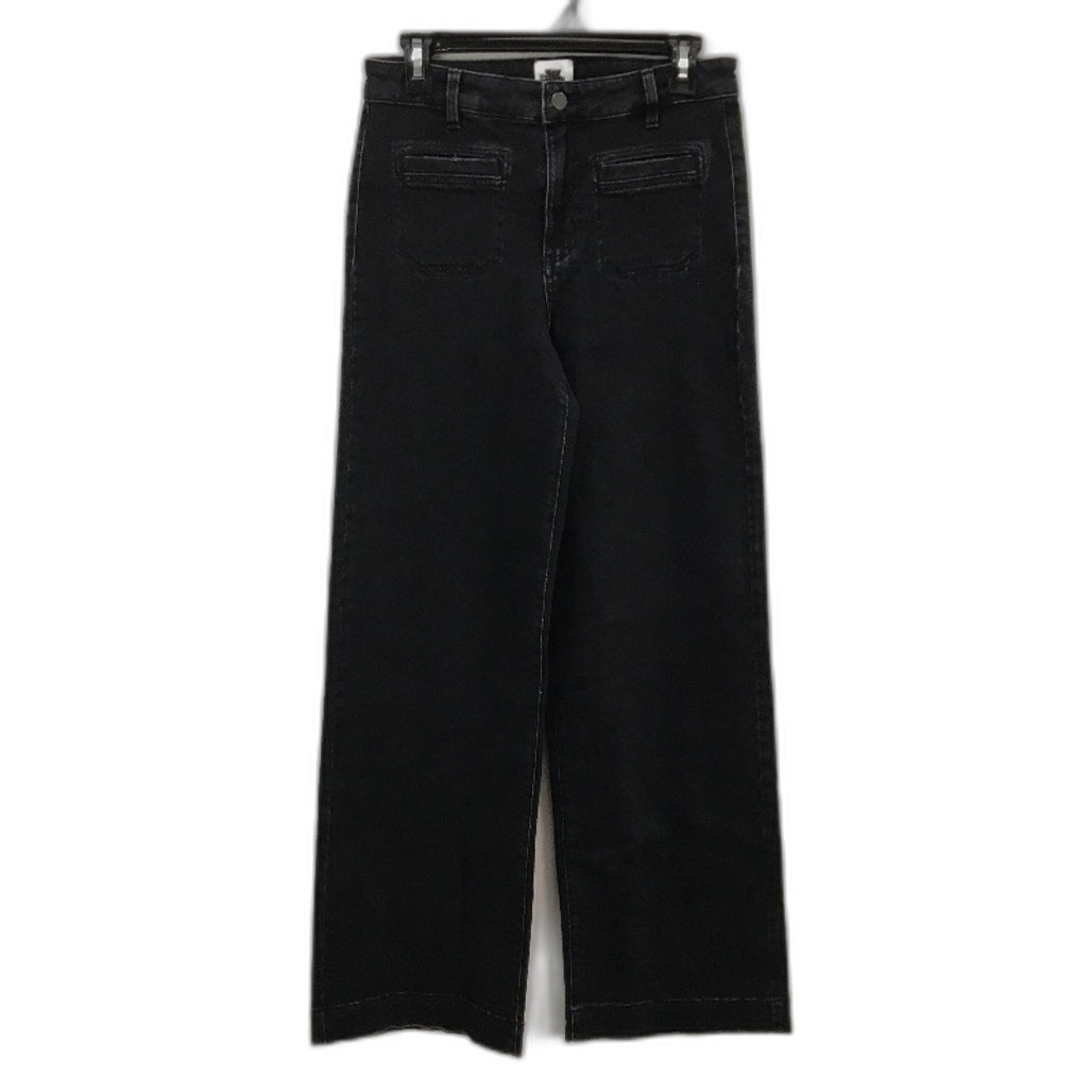Just Jeans Originals Sky High Wide Leg Black Denim Jeans Ladies Size AU 8 NEW