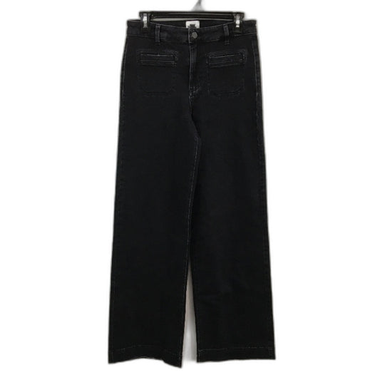 Just Jeans Originals Sky High Wide Leg Black Denim Jeans Ladies Size AU 8 NEW
