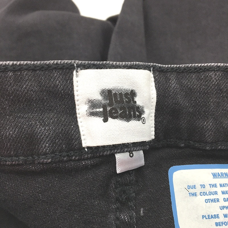 Just Jeans Originals Sky High Wide Leg Black Denim Jeans Ladies Size AU 8 NEW