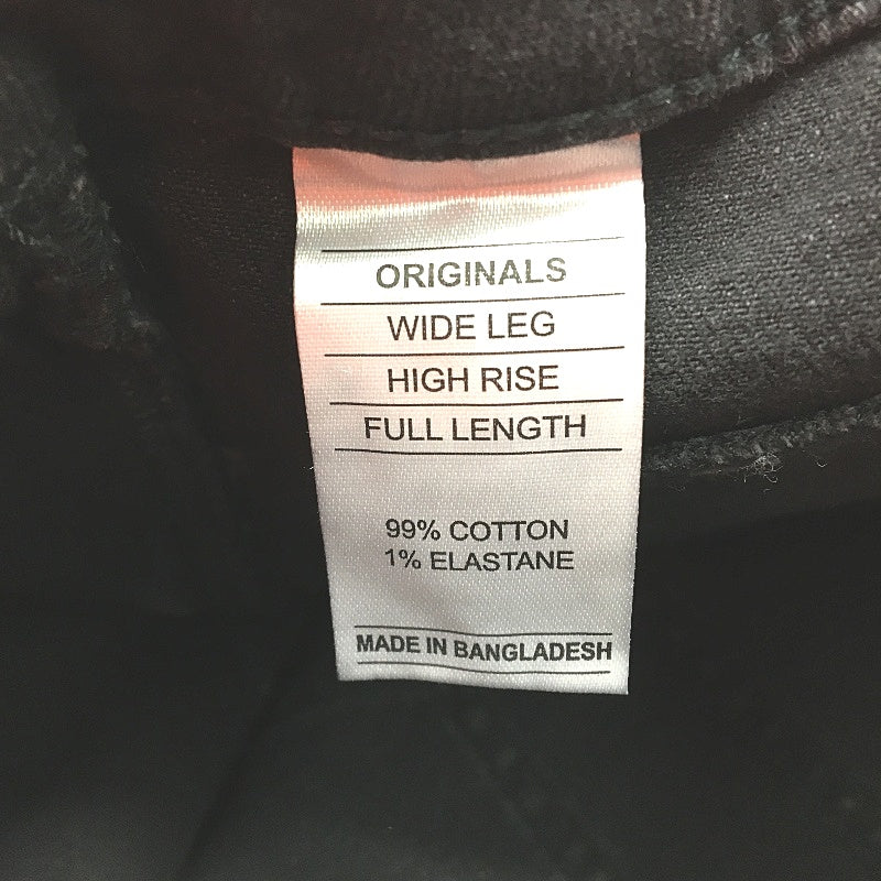 Just Jeans Originals Sky High Wide Leg Black Denim Jeans Ladies Size AU 12 NEW