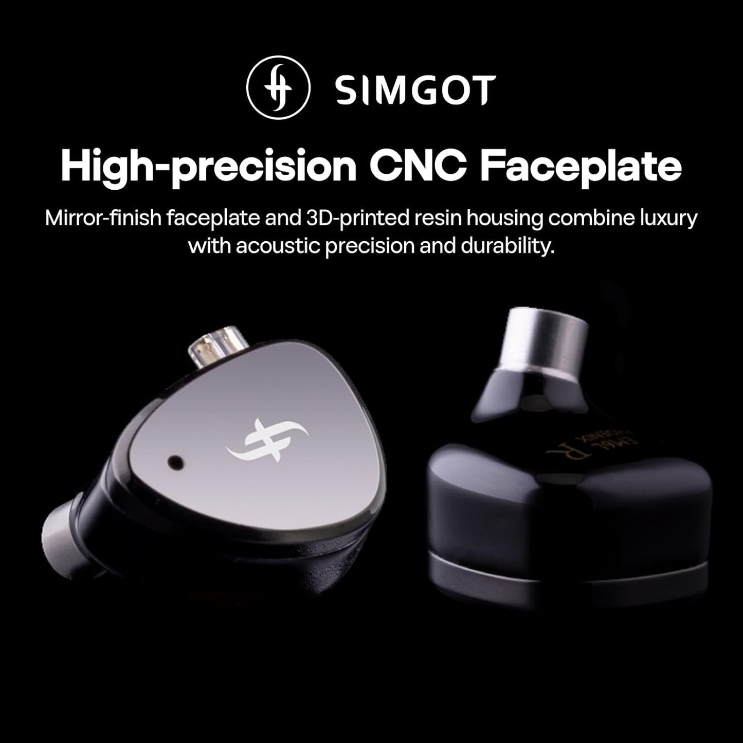 Linsoul SIMGOT EM6L Hybrid Driver Gaming Earbuds with 3D-Printed Housing AU