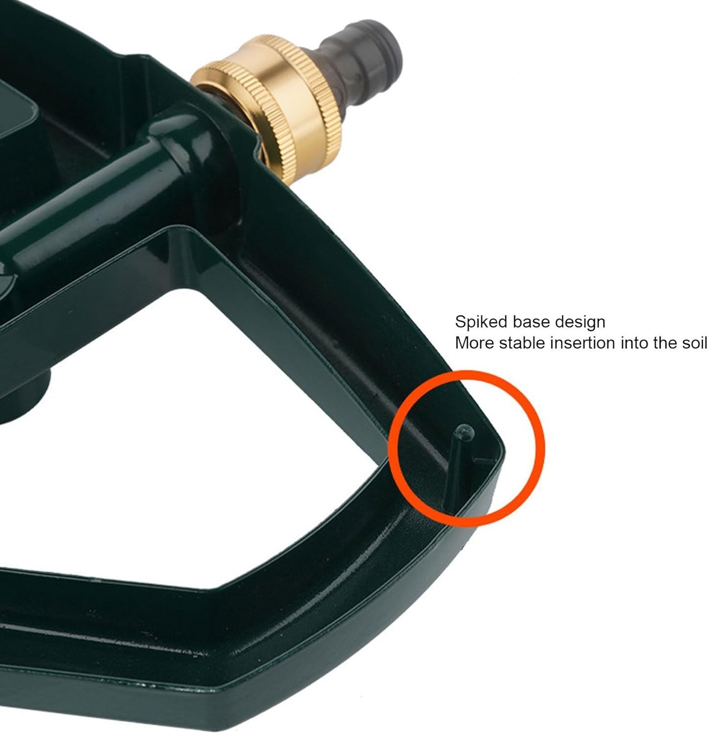 Gernie 360 Degree Rotating Garden Sprinkler for Large Areas with Metal Base AU