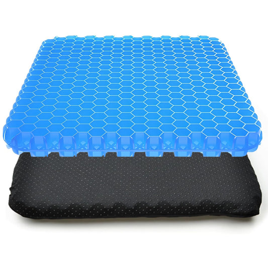 Yotsuba Gel Seat Cushion for Office Chair & Car - Cooling Relief Pain