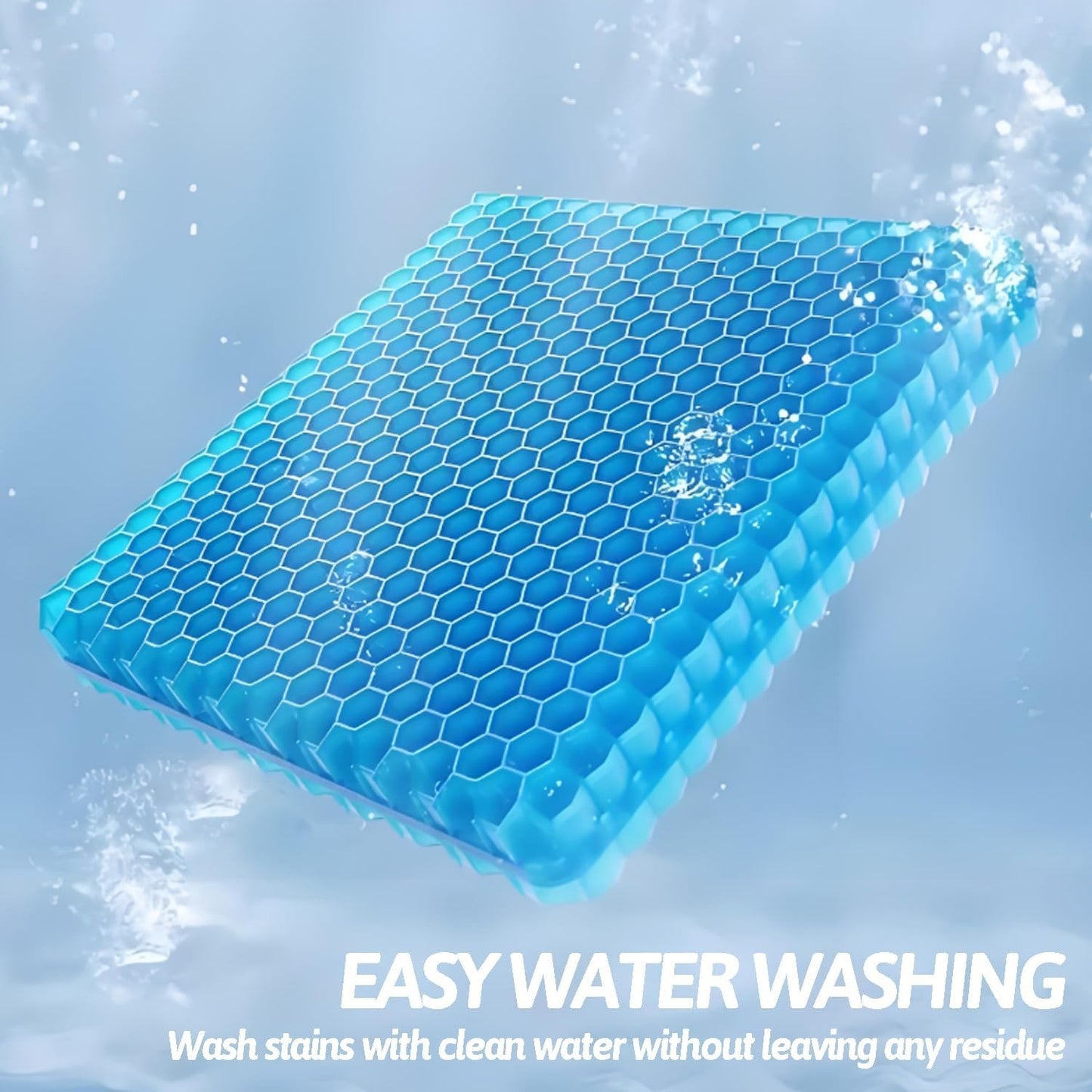 Yotsuba Gel Seat Cushion for Office Chair & Car - Cooling Relief Pain