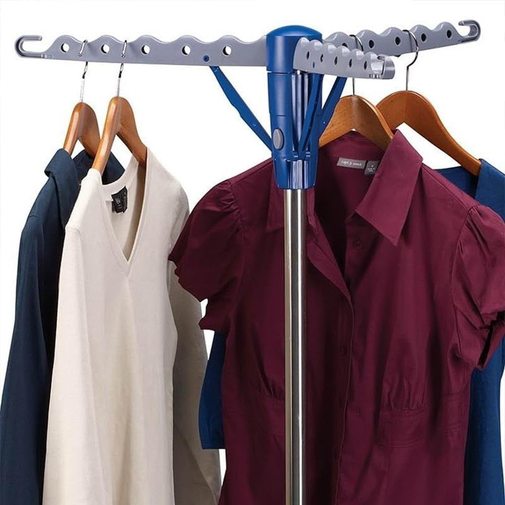 Portable Folding Multi Clothes Airer Laundry Drying Rack Tripod Stand