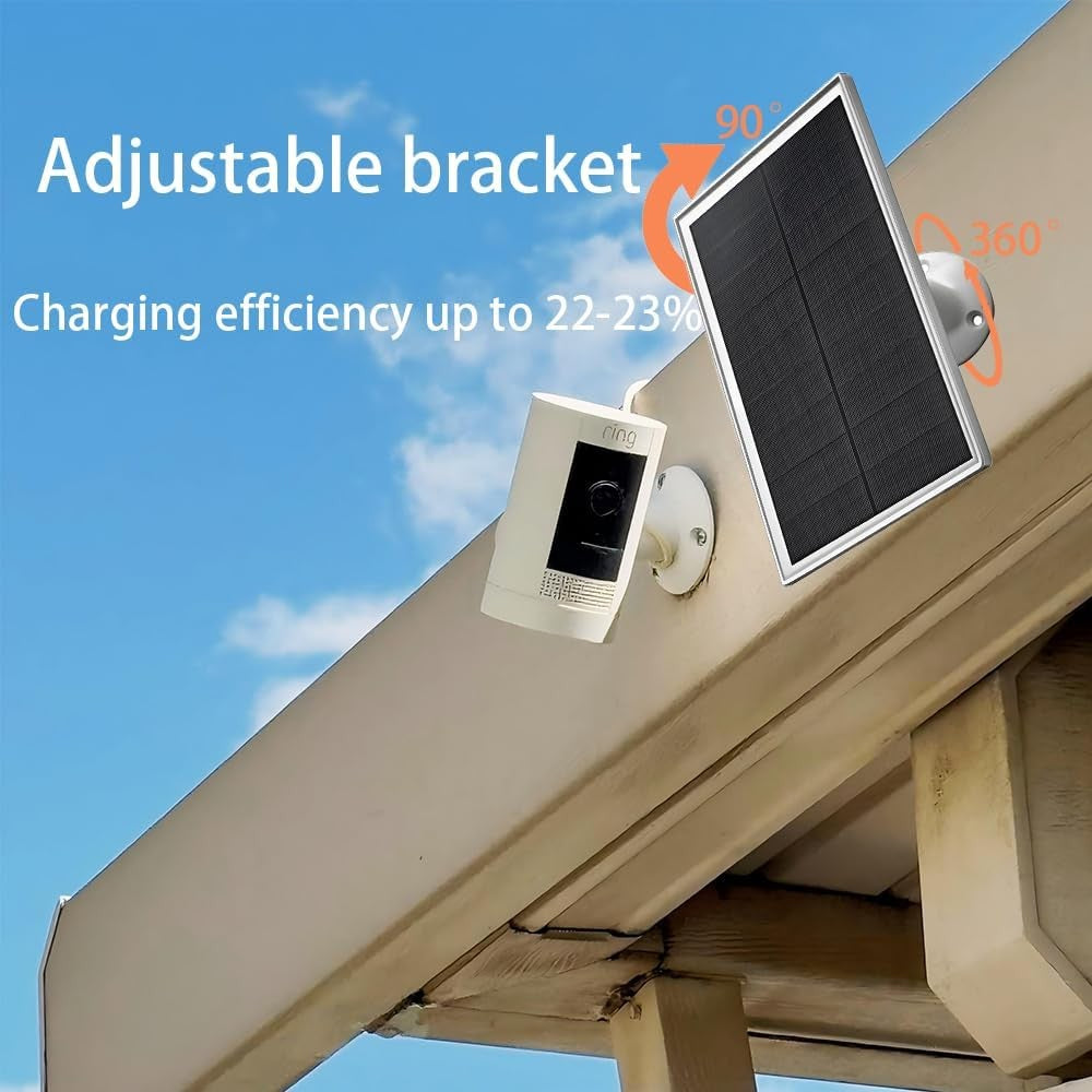 LIFEMOI 10W Solar Panel Charger with USB-C and DC Connectors for Outdoor Use