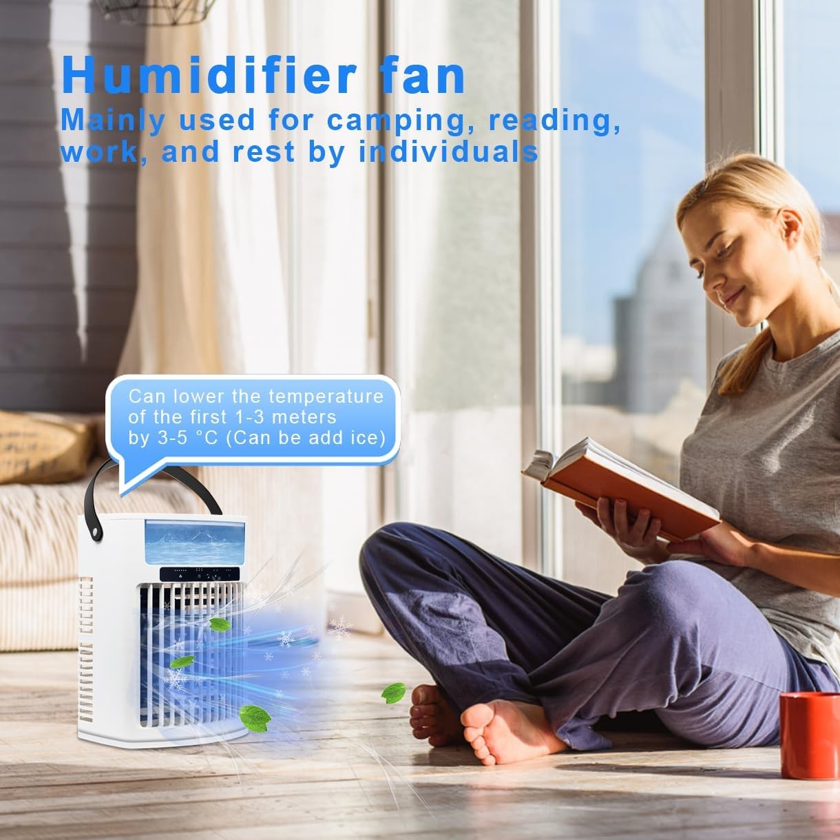 Fanforte Portable Air Conditioner 4 in 1 Evaporative Cooler with Night Light