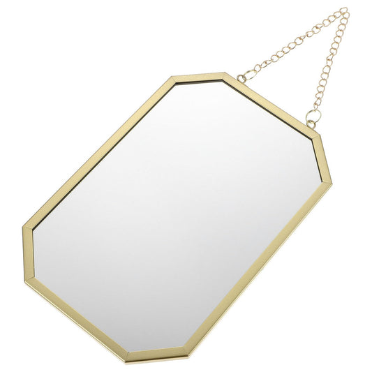 Small Square Wall Hanging Vanity Mirror with Chain for Bathroom NEW