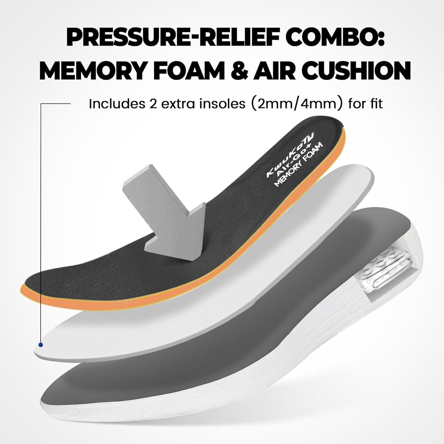 KWUKOTY Women's Orthopedic Walking Sneakers for Diabetic Feet Size 6.5 US