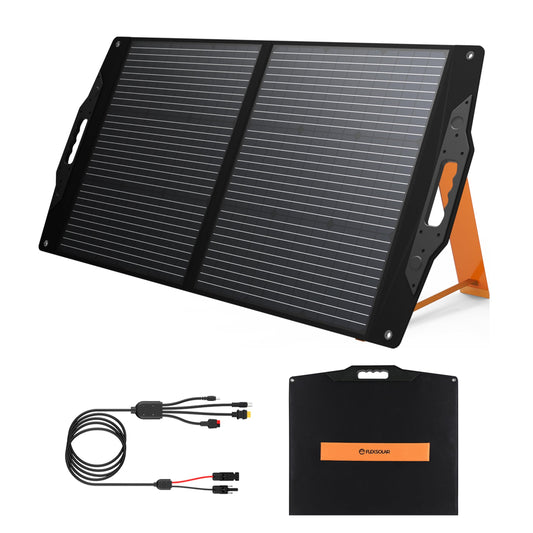 FlexSolar 100W Waterproof Solar Charger with USB-C Ports for Camping DEMO
