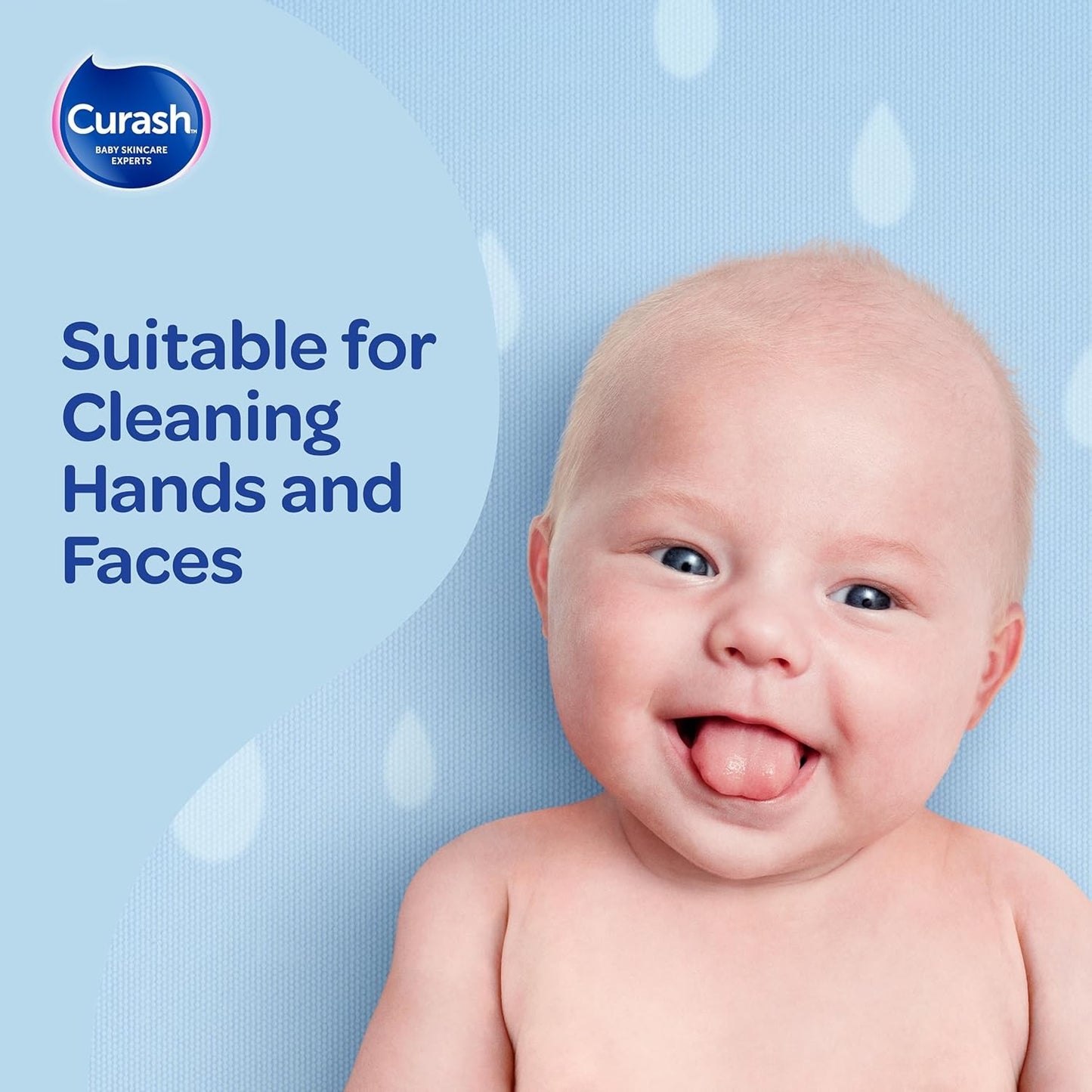 Curash Simply Water Baby Wipes 99% Purified 6x80 Packs 480 Super Thick Wipes NEW