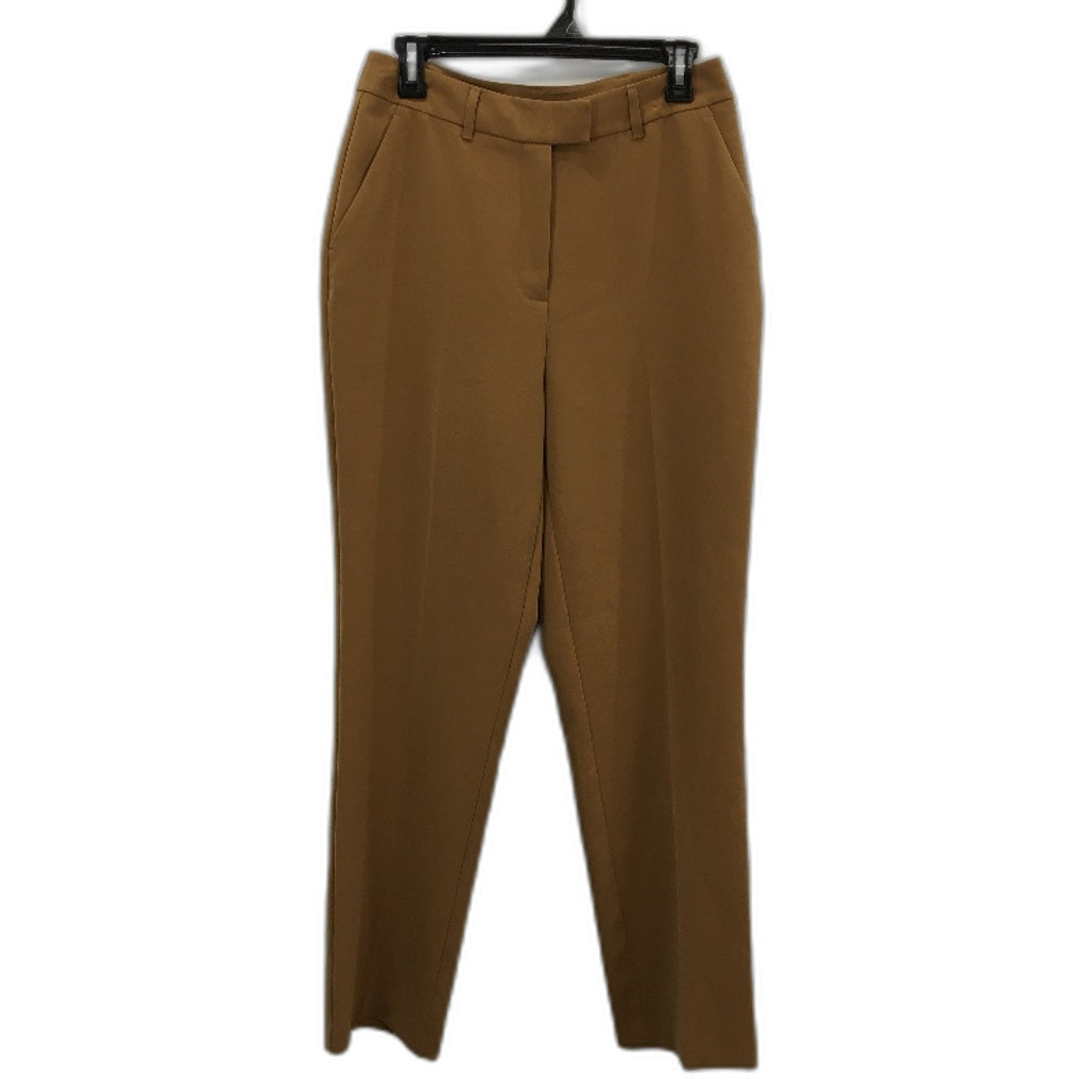 Basque Straight Leg Camel Brown Mid Rise Trousers Ladies Size 10 NEW