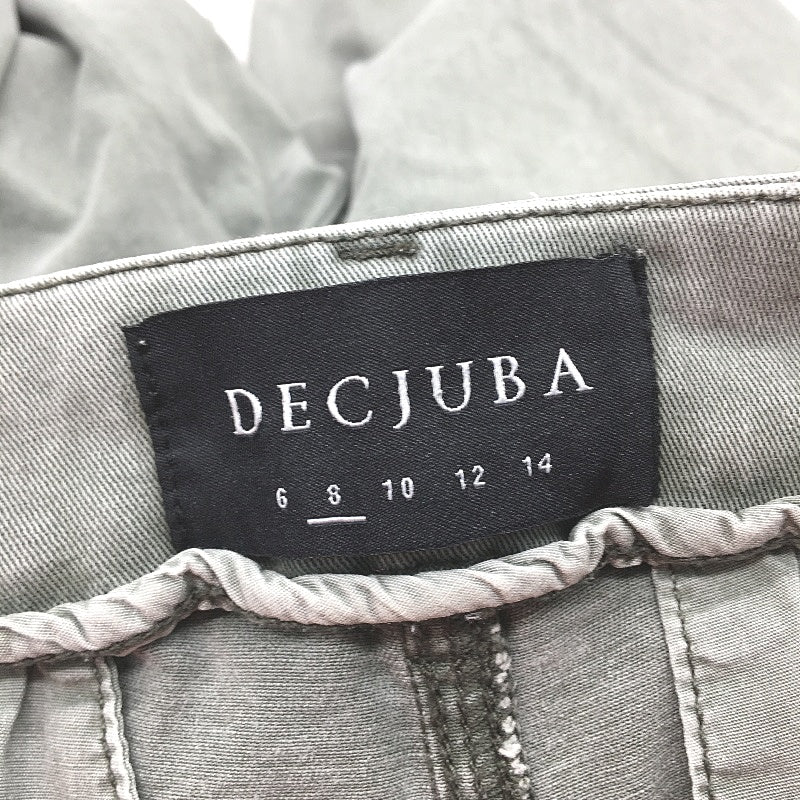 Decjuba Skinny Tapered Grey Cotton High Rise Denim Jeans Ladies Size AU 8