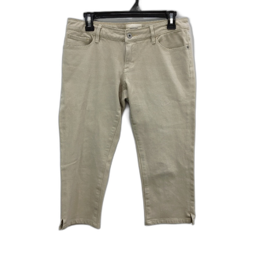 Country Road Ecru White High Rise Cotton Denim Capris Ladies Size AU 8