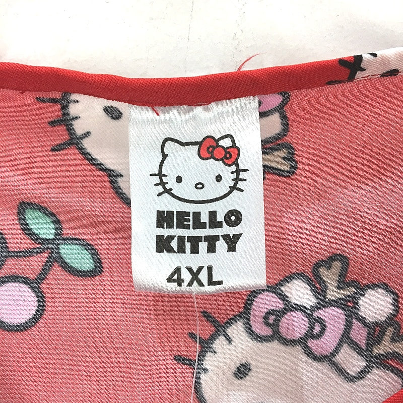 Hello Kitty Christmas Gingerbread Red Medical Scrub Top Ladies Size 4XL NEW