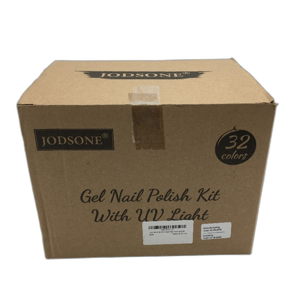 JODSONE 32 Colours Gel Nail Polish with UV Light Manicure Tool Art Kit NEW